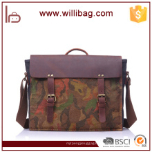 Camouflage Sac fourre-tout / Messenger Bag / Sacs à bandoulière pour hommes en cuir véritable